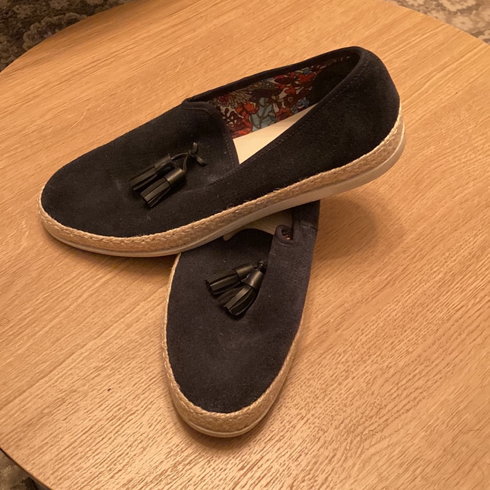 Zara Mens Navy Blue Loafers